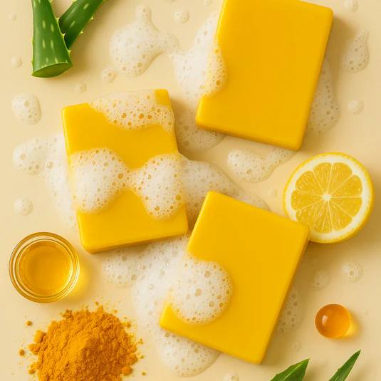 Savon Anti-Taches Au Curcuma (100g + 100g OFFERTS)